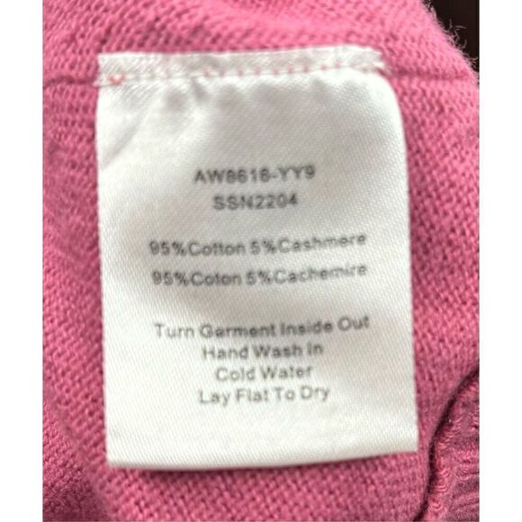 ATM ANTHONY THOMAS MELILLO Cashmere Blend Metallic Crewneck Sweater NWOT Size Me - Picture 8 of 8